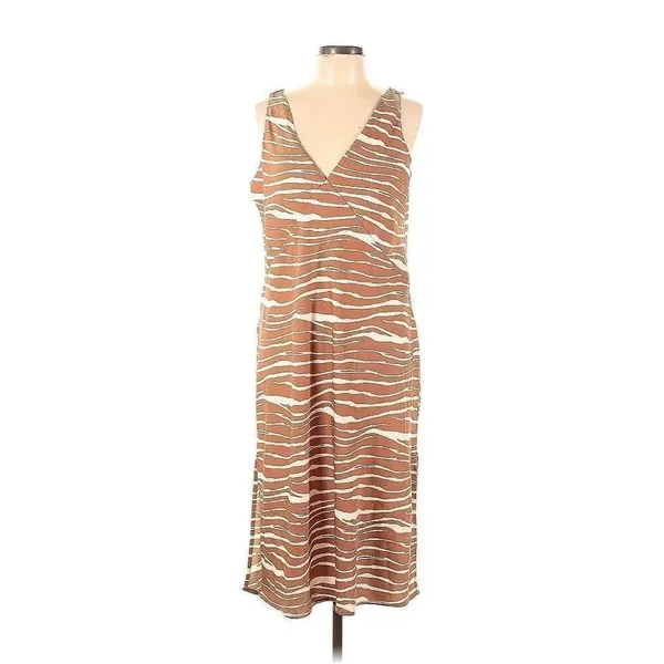 ✨A New Day Women's Slip Sz Small Dress Brown Zebra Striped✨ - Image 6
