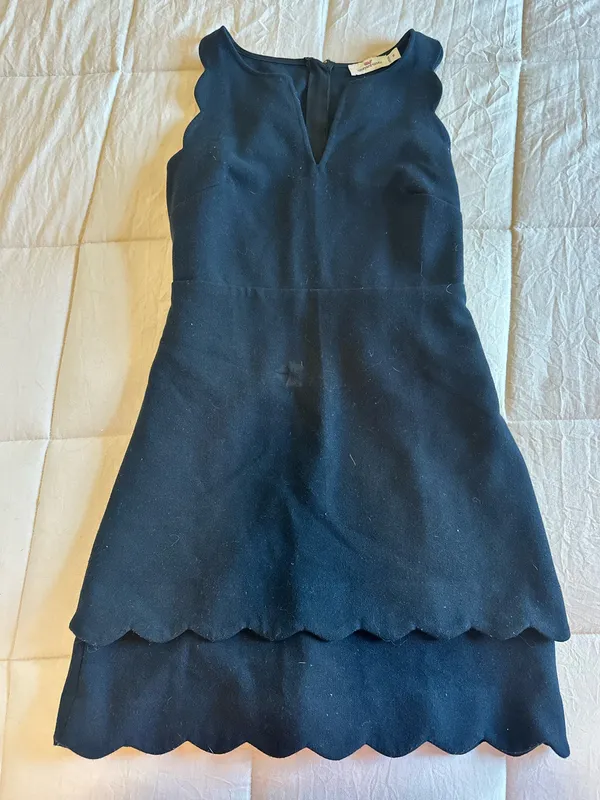 Vineyard Vines Navy Scallop Dress - Image 3