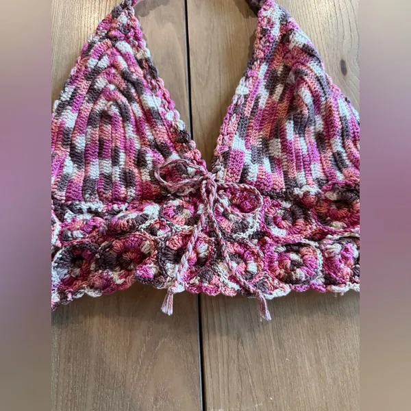 Billabong‎ Crochet Top Size Medium - Image 2