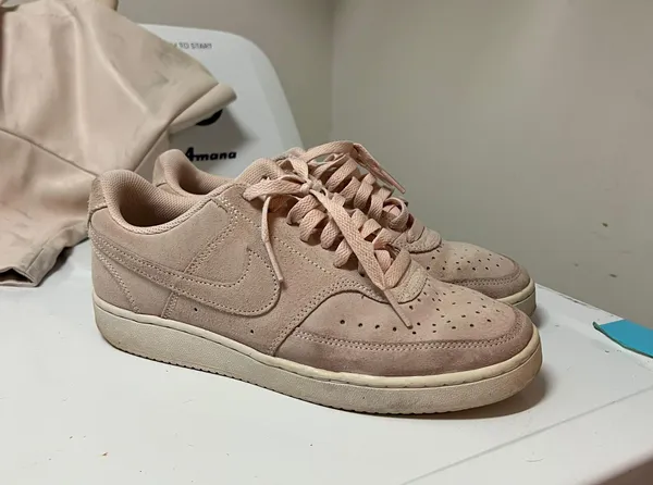 Nike Pastel Baby Pink Court Vision Sneakers - Image 2