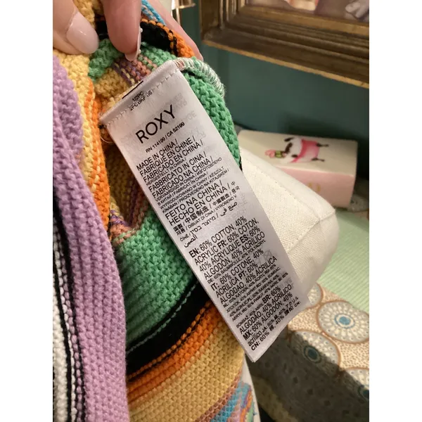 Roxy Womens Multi Color Striped Knit Sleeveless Maxi Dress Medium ERJKD03322 - Image 6
