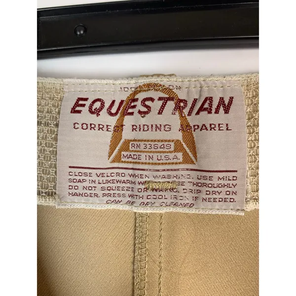 Equestrian Correct Women’s Breeches Size 6 Beige Knee Patch Stretch Pants - Image 12