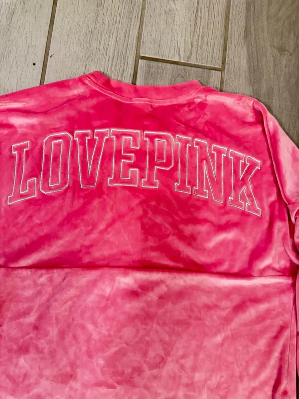PINK Victoria's Secret Plush Crewneck Sweatshirt in Bright Pink - Image 7