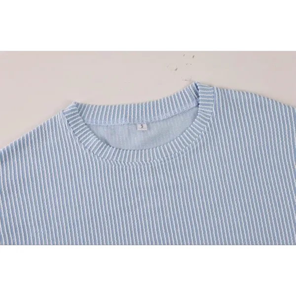 NEW 2 Pc Lounge Travel Outfit Ribbed Knit Long Sleeve Wide Leg XL - Image 3