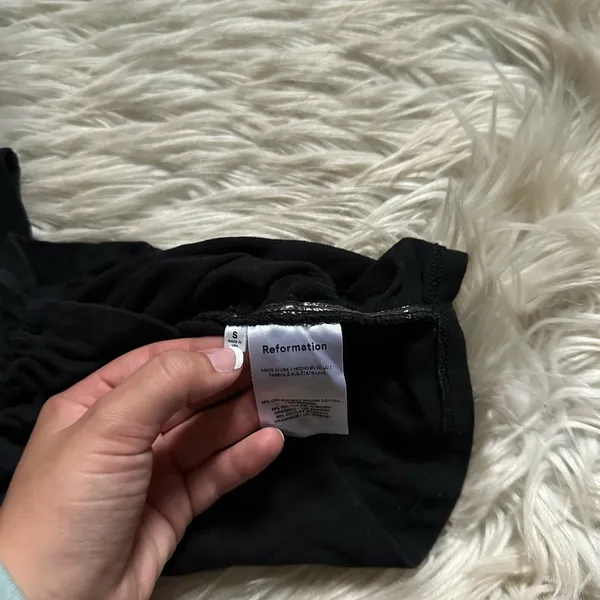 Reformation Lindy Knit Tank In Black - Image 6
