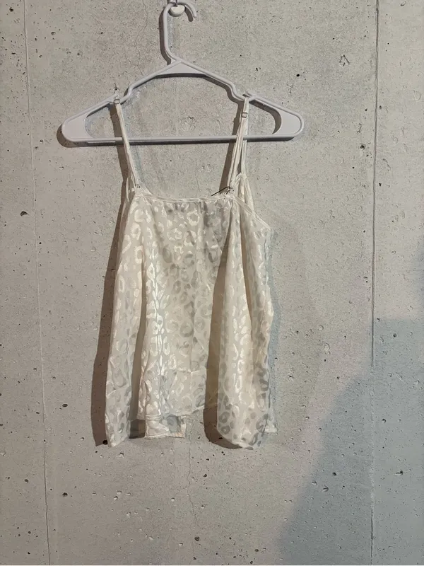 NWT Nasty Gal Baby Get Shaky Tie Jacquard Cami Top | Size: 6 - Image 2
