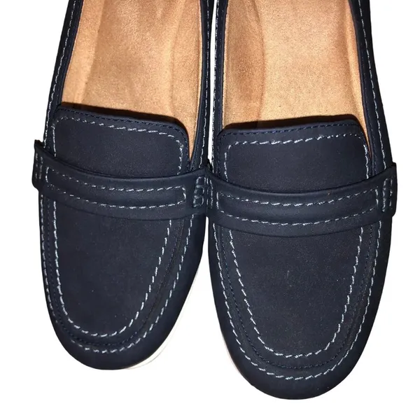 Naturalizer Dannah Loafers Womens 8M Used Blue - Image 13