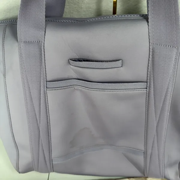 Dagne Dover Lg Landon Carryall Lavender Neoprene Travel Tote Gym Weekender Bag - Image 11
