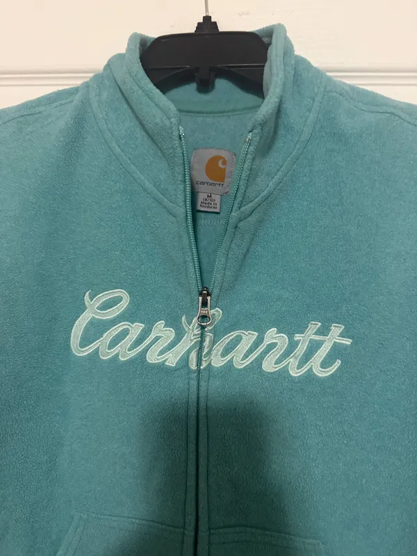 Carhartt tank fleece size medium Teal - Image 3