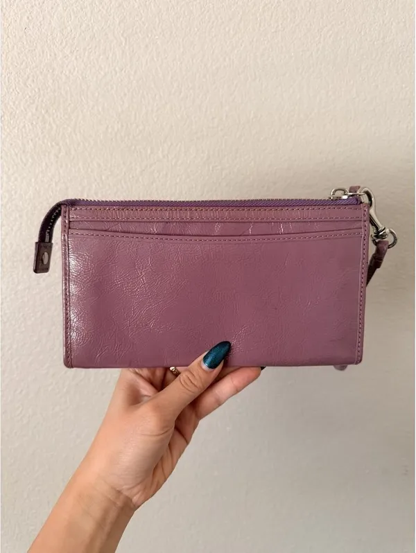 Vintage Purple Coach Poppy Wallet Wristlet - Image 2