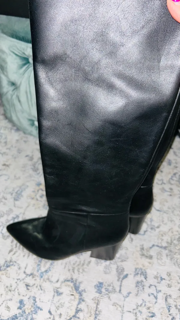 Nine West Boots Leather Black - Image 2