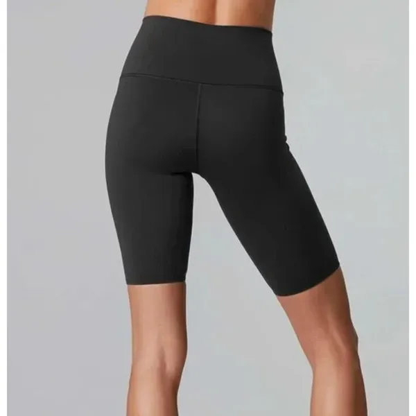 TAVI NOIR Solid Black Biker Shorts Size Medium - Image 7