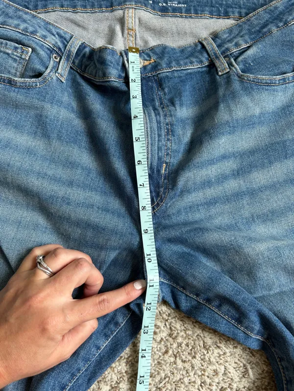 NWT Old Navy Mid-Rise O.G. Straight Jeans Casual Denim Classic Fall - Image 7