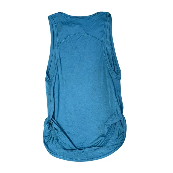 Lululemon Love Tank‎ Top Women Sz 2 Teal Excellent Scoop Neck Curved Hem LW1DIFS - Image 3