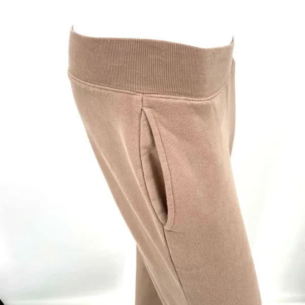 Aritzia Tna Cozy Fleece Boyfriend Cuffed‎ Sweatpants Joggers Tan Taupe Size 2XS - Image 5