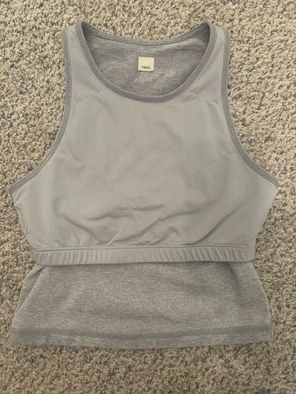 Vuori Elevation Plyo Tank Pale Heather Camo XS - Image 4