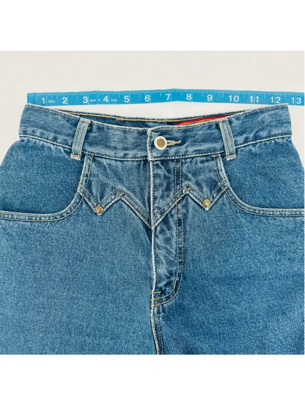 90’s Lawman Western High Rise Blue Jeans Size 6 Tall - Image 7