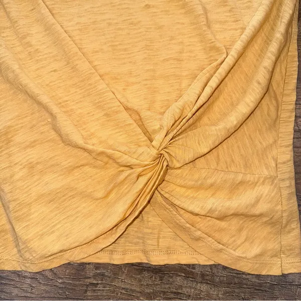 Altar’d State Women's Knot Front Yellow Sleeveless Top - Image 3