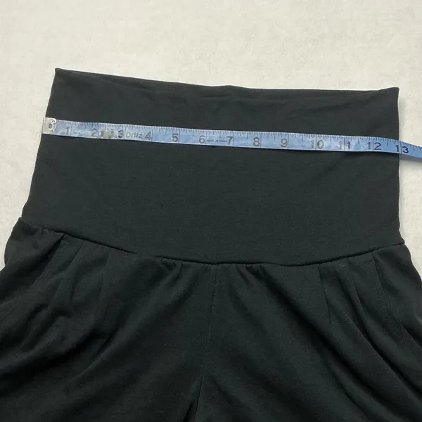 Nike Dri-FIT Womens Black High Waisted Foldover‎ Yoga Training Shorts Small - Image 7