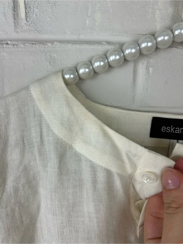 NWT Vintage Deadstock Eskandar Linen Oversized Top Size 1 - Image 7
