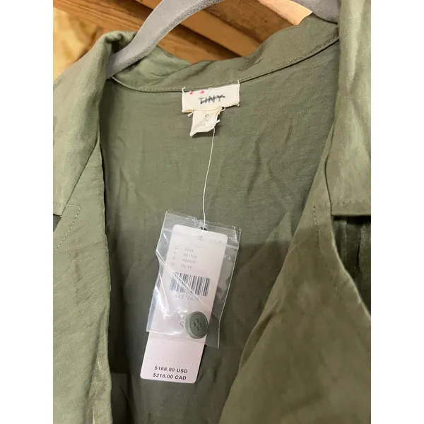 Anthropologie Tiny Heidi Green Utility Jumpsuit Short Sleeve Drawstring NWT S - Image 8