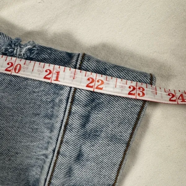 Abercrombie & Fitch Women XS‎ Denim Jacket Light Wash Distressed Classic Grunge - Image 8