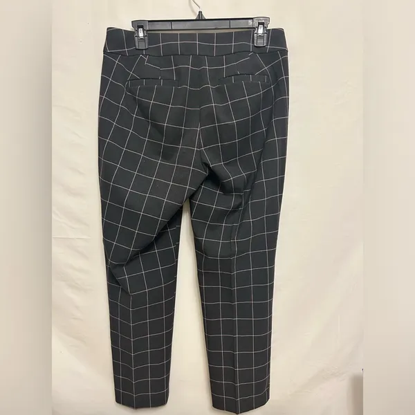 Loft Julie Gray Purple Stripes Trouser Pants Size 4‎ - Image 8