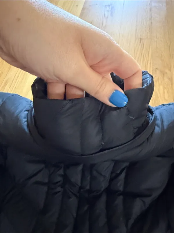 L.L. Bean Black Goosedown Full Zip Puffer Jacket Sz L - Image 10