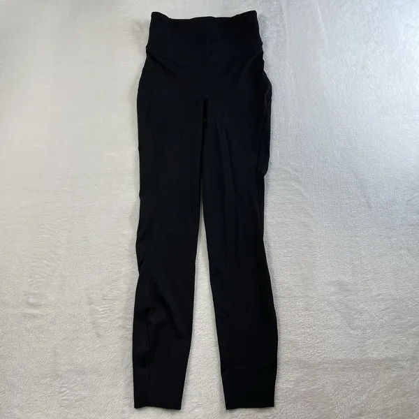 Lululemon Sz 2 Base Pace High-Rise Running Tight 25" In Black Nulux‎ W5DKHS - Image 4