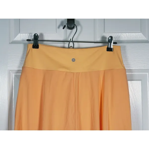 Halara Breezeful High Low Ruffle Maxi Skirt Size Medium Peach Orange Asymmetric - Image 6