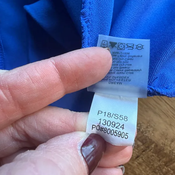 TITLE NINE Royal Blue Dream Dress M Gold Active Athleisure - Image 11