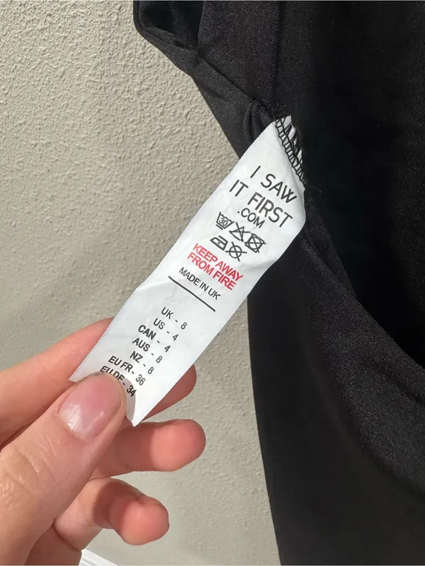 NWT I Saw It First Black Bodysuit - Image 4