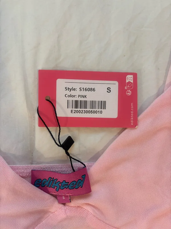 Edikted Serafina Sheer Mesh Tank Top - Image 3