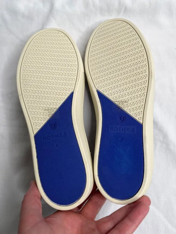 Rothys Original Slip-On Gray Sneaker Comfort Shoes Size W6 - Image 5