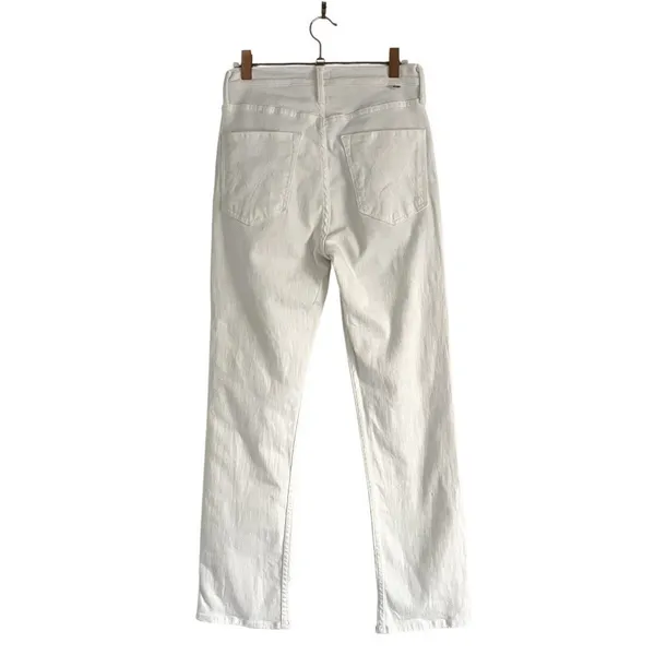 Mother Denim White High Waisted Rider Ankle Jeans Fairest Of Them All Size 26 - Image 4