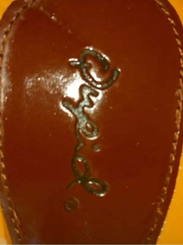 Qupid 6.5 Y2K Clogs Wooden Retro Braded Strap Sandals in Cognac - Image 4