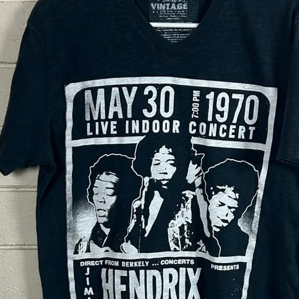 Jimi Hendrix Black Band Tee size L Size L - Image 8
