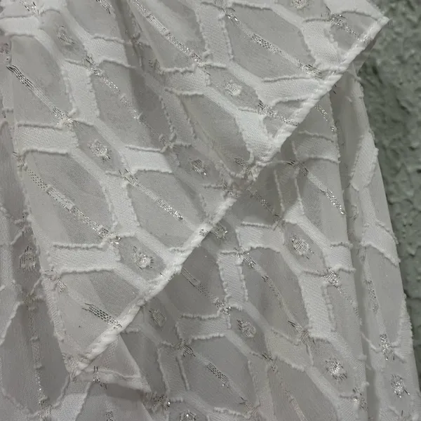 LOFT White Size M Ruffle Sleeve Textured Fairy Blouse - Image 7