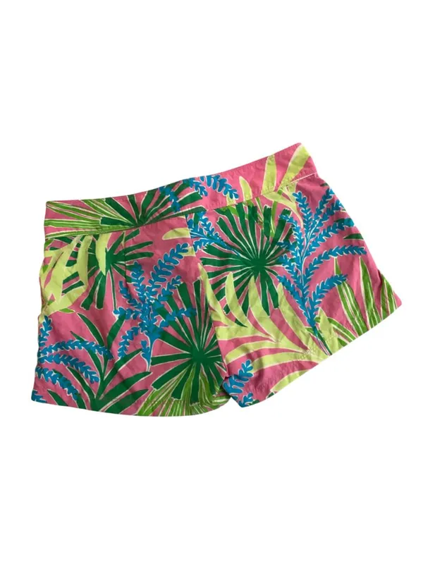 Lilly Pulitzer Womens Tropical Print Board Shorts Pink Green Blue Size S Nylon - Image 3