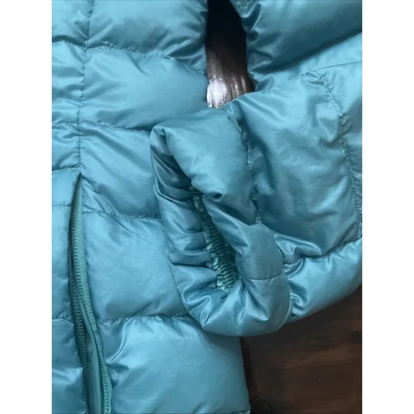 REI Co-Op Teal Puffer Down Insulated Full Zip Jacket Kids XL (18) Packable - Image 3