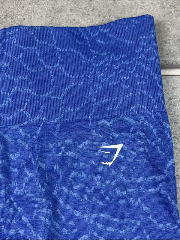 Gymshark Women’s Shorts Blue 8” Inseam Size Small High Waist - Image 2