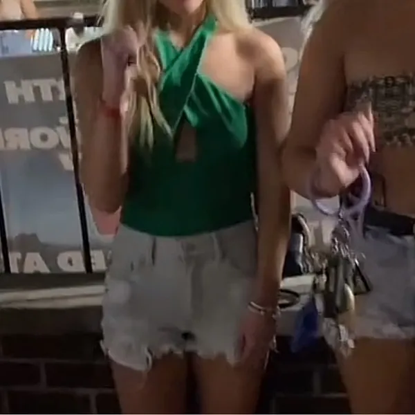 NBD emerald green wrap neck bodysuit - Image 6