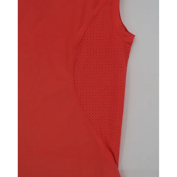 Athleta Womens Small Coral Orange Quarter Zip Sleeveless Cycling Training Top - Image 6