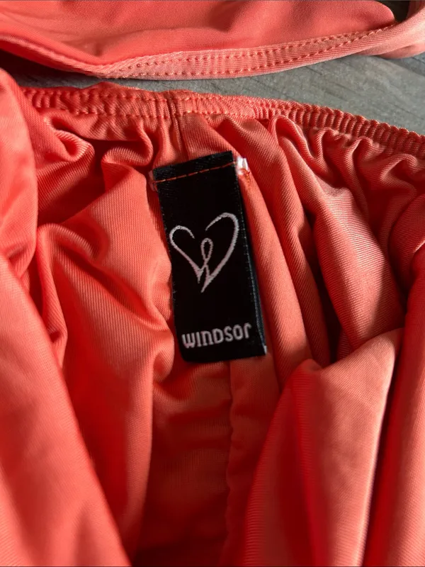 Windsor Coral Halter Mini Dress - Image 2
