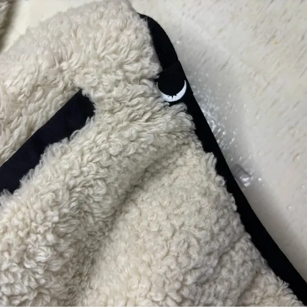 ZYIA Active Women’s Size XL Teddy Sherpa Fleece 1/4 Zip Cozy Warm Cream Soft - Image 3