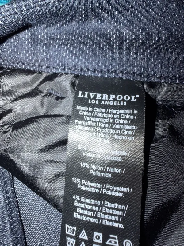 Liverpool Los Angeles Kelsey Trouser Blue Textured Ponte - Image 10