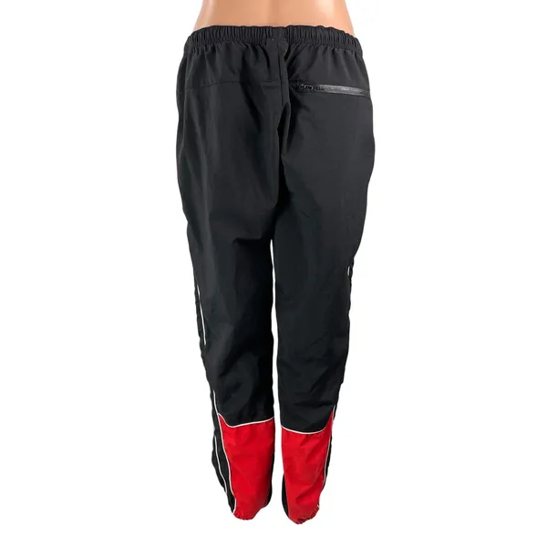 Karl Legarfeld Women's Black Side Stripes Drawstring Athletic Track Pants Size L - Image 3