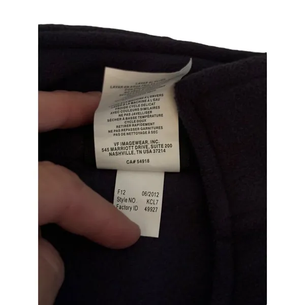 Chicago Bears Full-Zip Fleece Jacket XXL Navy Blue - Image 6
