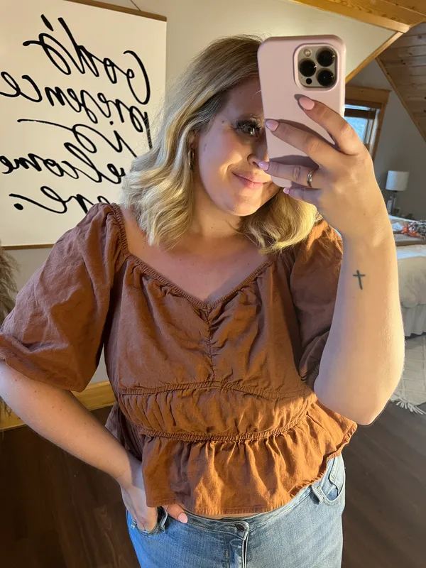 A New Day Puff Sleeve Top - Image 3