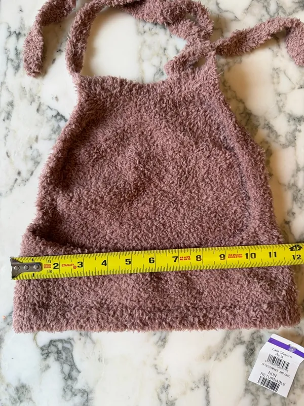 NWT SKIMS Cozy Rose Brown Halter Top L/XL - Image 4